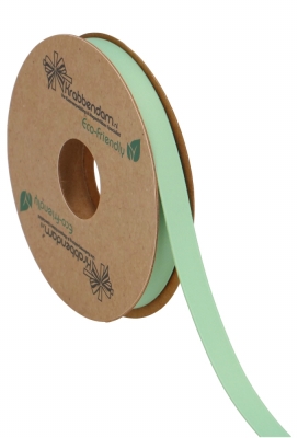 Geschenklint Satijn Dubbel Recycled Pet Sage 10mm x 20 meter