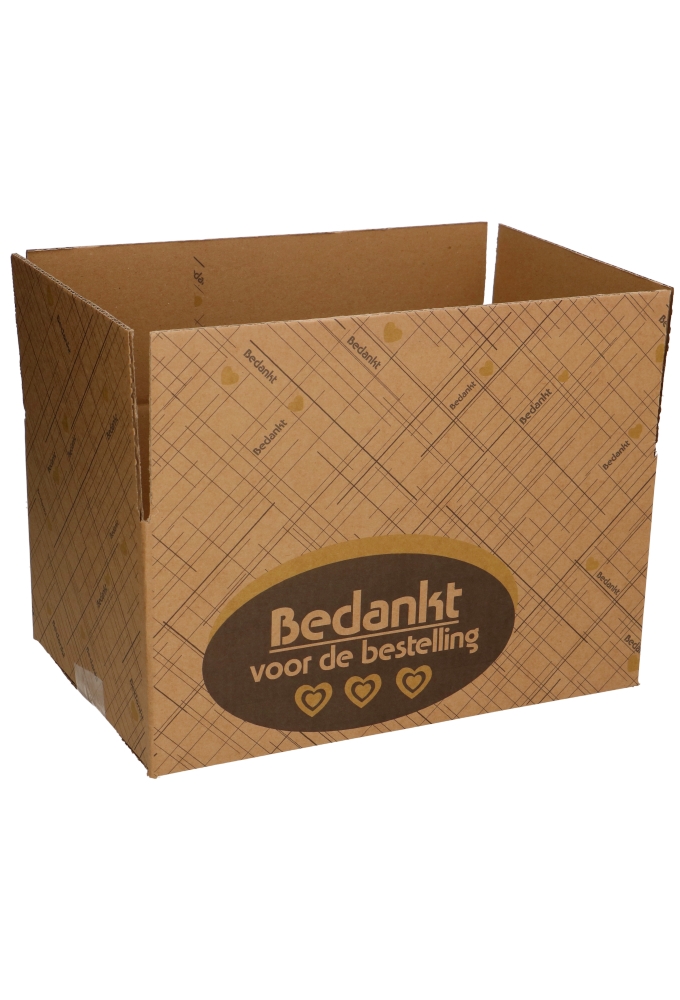 Geschenkdozen Bedankt Voor De Bestelling Streepjes 31x20x14cm 30stuks