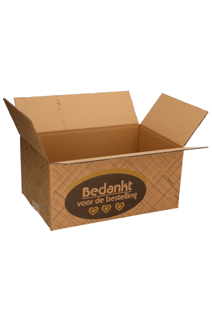 Geschenkdozen Bedankt Voor De Bestelling Streepjes 31x20x14cm 30stuks