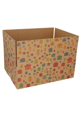 Geschenkdozen Kadootjes kraft 39x29x13cm 15stuks