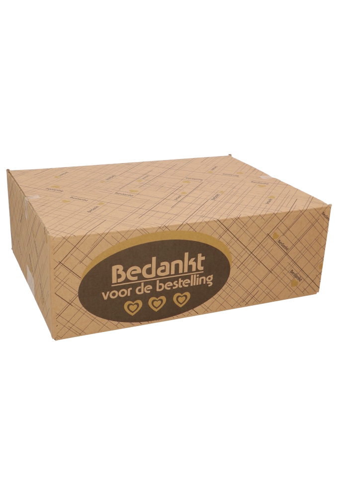 Geschenkdozen Bedankt Voor De Bestelling Kraft 39x29x13cm 15stuks