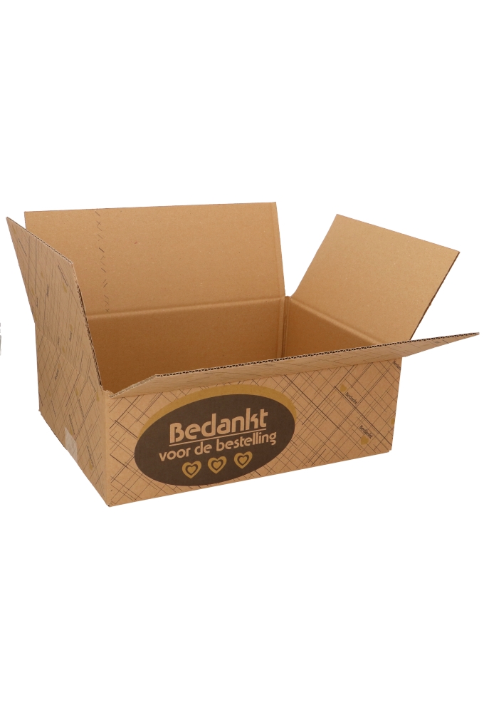 Geschenkdozen Bedankt Voor De Bestelling Kraft 39x29x13cm 15stuks