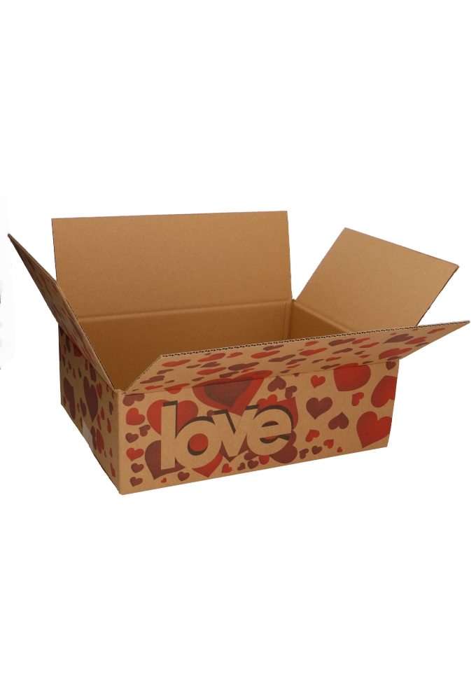 Geschenkdozen Love 39x29x13cm 15stuks