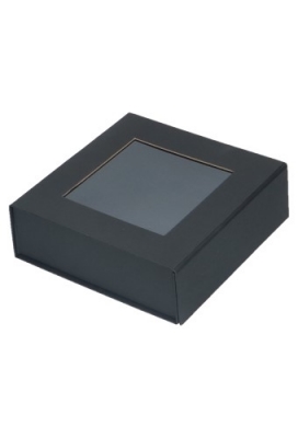 Luxe Magneetdozen New York FSC® Zwart Mat & Venster 15x15x5cm 25stuks