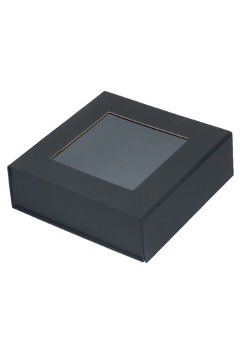 Luxe Magneetdozen New York FSC® Zwart Mat & Venster 15x15x5cm 25stuks