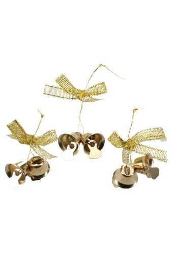 Kerstbelletjes Met Strik Goud Aan Koord 100stuks