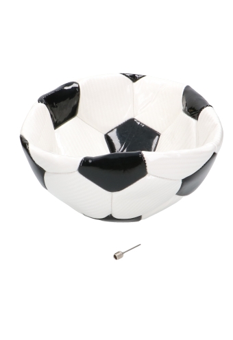 Korf Voetbal Zwart & Wit 15cm 5 stuks & 5x Cellofaan Zakjes 1xBalnaald