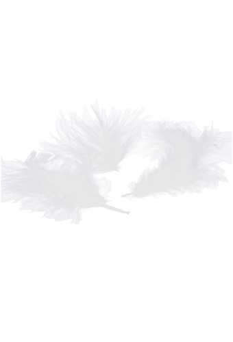 Luxe Decoratie Veren 40 gram Wit
