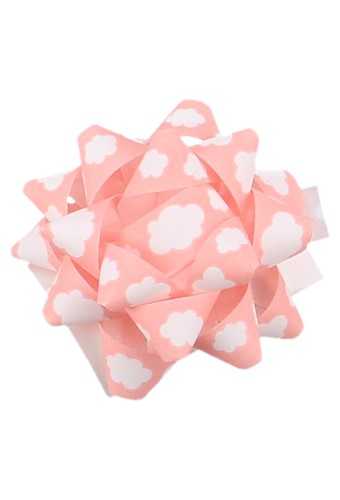 Baby Mini Bows Strik Rond 50mm Baby Roze Wolkje Met Plakker 50stuks