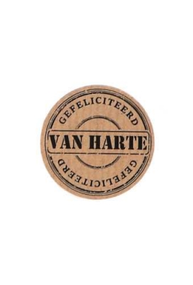 Etiketten Van Harte Kraft 3.5cm 500stuks