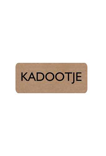 Etiketten Kadootje Kraft 3.8x1.6cm 500stuks