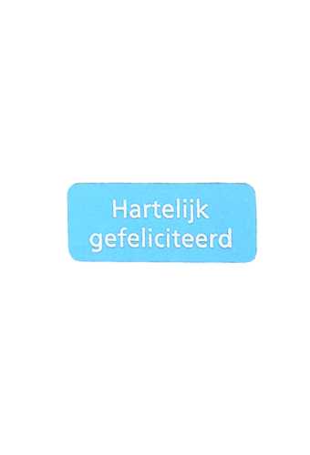 Etiketten Feest Hartelijk Gefeliciteerd Blauw 3.8x1.6cm 500stuks Etiketten Feest Hartelijk Gefeliciteerd Blauw 3.8x1.6cm 500stuks