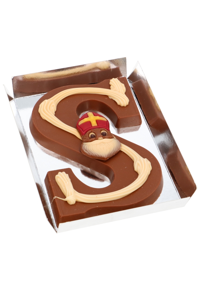 Chocoladeletterdozen Venster Zilver Fun & Food 18x12,5x2,7cm 20stuks