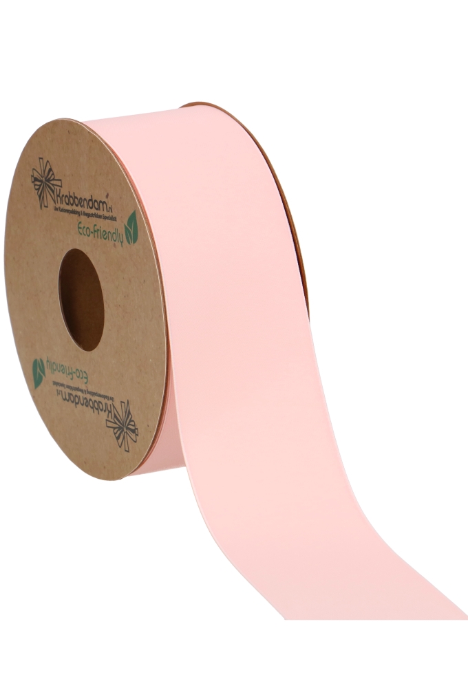 Geschenklint Satijn Dubbel Recycled Pet Pink 40mm x 20 meter