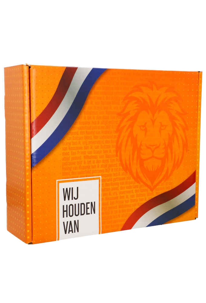 Geschenkdozen Met Klep Wij Houden Van Oranje 33.5x28.4x9.5cm 25stuks