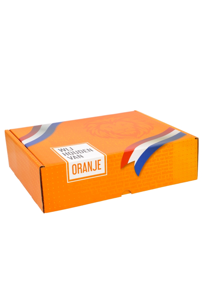 Geschenkdozen Met Klep Wij Houden Van Oranje 33.5x28.4x9.5cm 25stuks