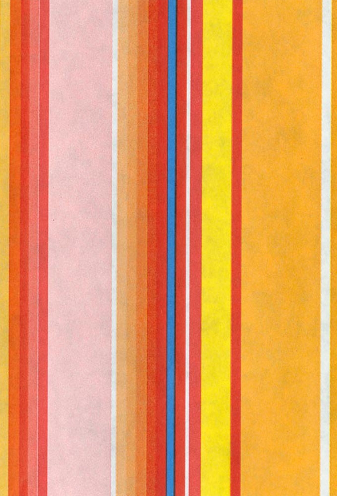 Geschenkpapier Kraft Wit Colorfull stripes Eco 30cm x 200meter