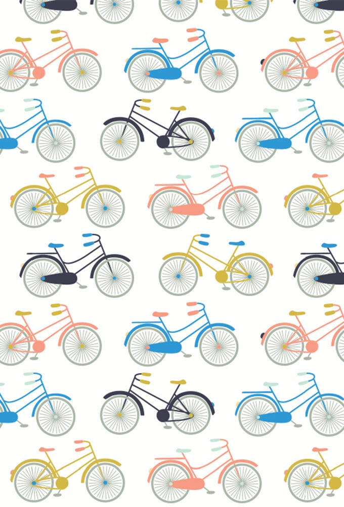 Geschenkpapier Bikes Eco 50cm x 200meter