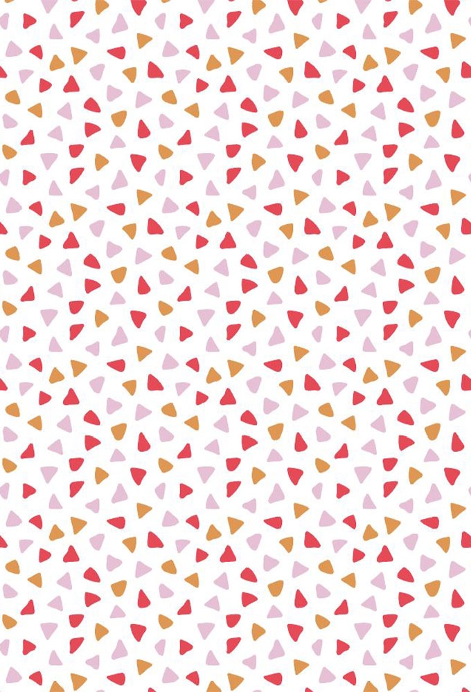 Geschenkpapier Coated Triangles pink 50cm x 200meter