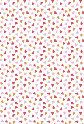 Geschenkpapier Coated Triangles pink 50cm x 200meter