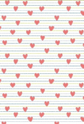 Geschenkpapier Coated Dubbelzijg Hearts and stripes 50cm x 200meter Geschenkpapier Coated Dubbelzijg Hearts and stripes 50cm x 200meter