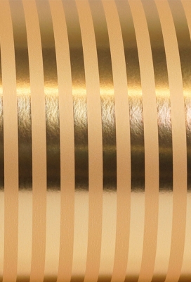 Geschenkpapier Metallised Stripes gold 50cm x 100meter Geschenkpapier Metallised Stripes gold 50cm x 100meter