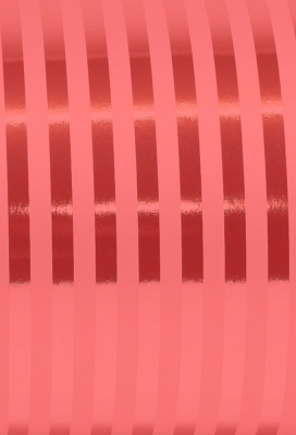 Geschenkpapier Metallised Stripes red 50cm x 100meter op is op Geschenkpapier Metallised Stripes red 50cm x 100meter op is op