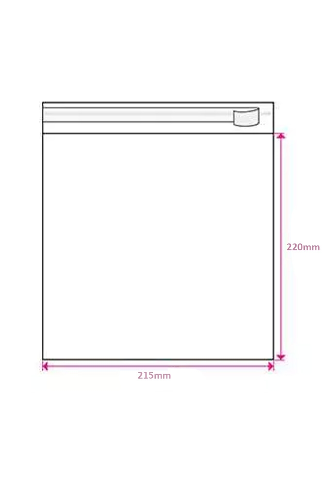 Cellofaan Zakjes Transparant Met Plakstrip 220x215mm 250stuks