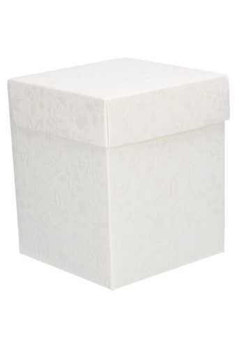 Kadodoos Bloemenregen Motief Met Klepdeksel 330gr 10x10x12cm 10stuks