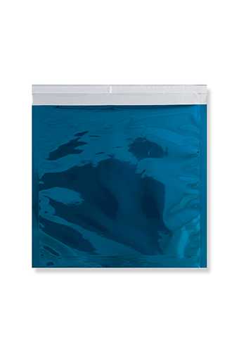 Folie Enveloppen Leuven Metallic Blauw 22x22cm 100stuks