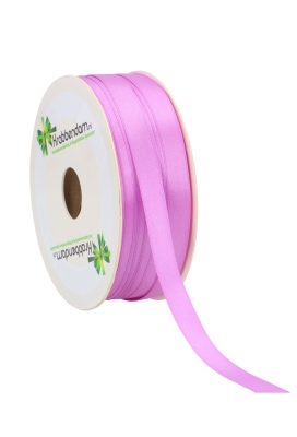 Satijn Dubbel Lint 12mm x 100 meter Licht Violet