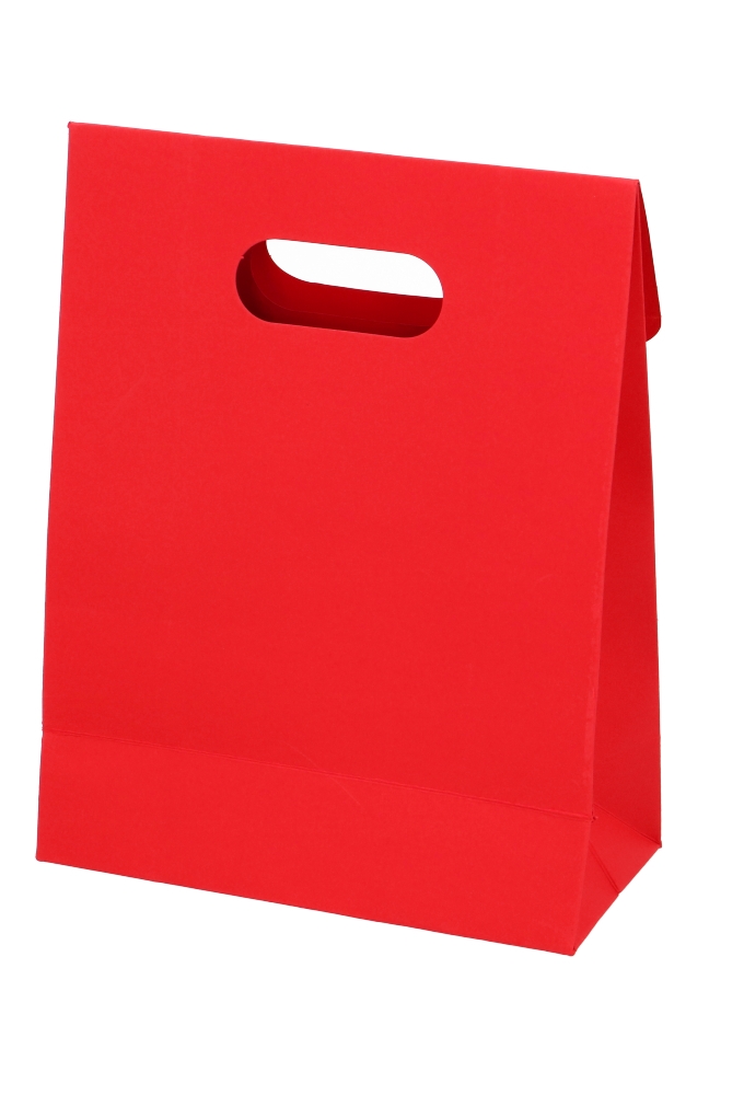 Geschenktasjes Met Handgreep Mocona Surprise Rood 19x9x24.5cm 12stuks