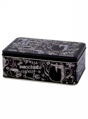 Blikken Koffie 19x12.6x7cm 12stuks