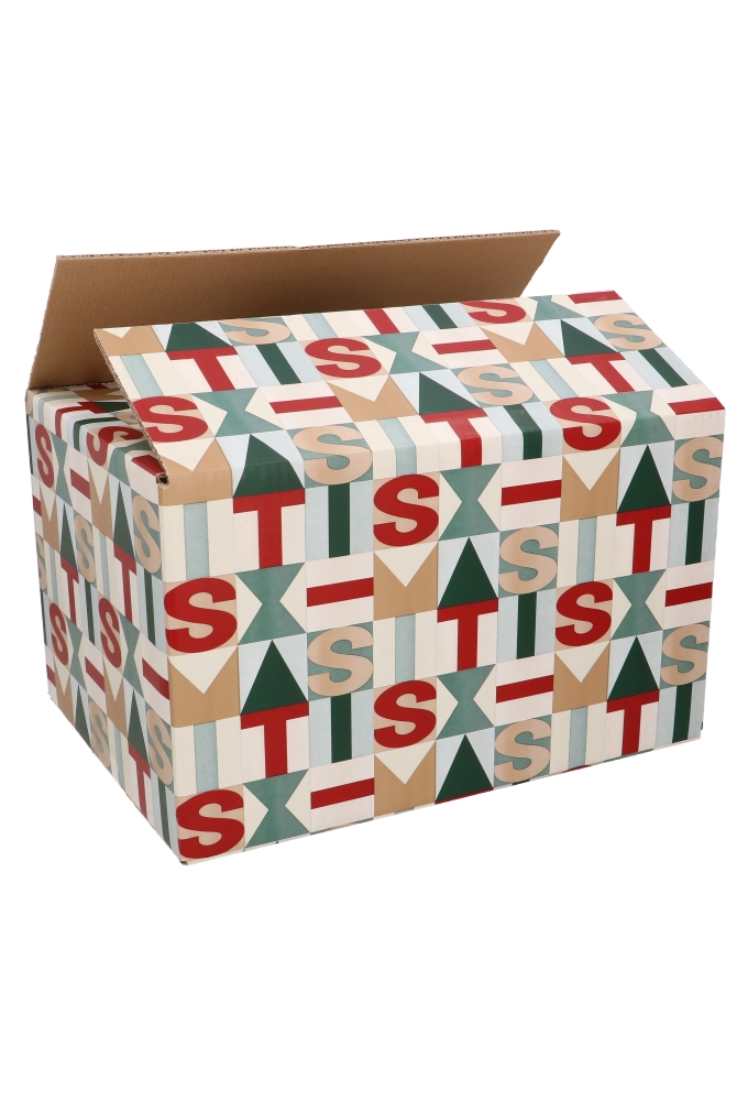 Kerstpakketdozen Xmas Time 39x29x13cm 15stuks