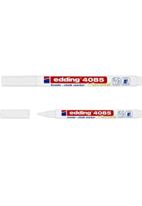 Krijtstift edding by Securit 4085 rond 1-2mm wit