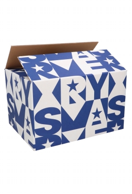 Kerstpakketdozen Xmas Blauw 39x29x12.6cm 15stuks