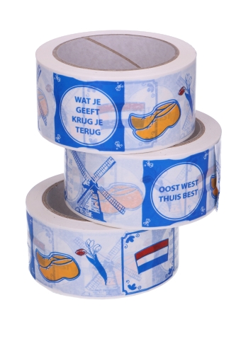 Bedrukt Tape Holland Tape 50mm x 66meter 1 stuk