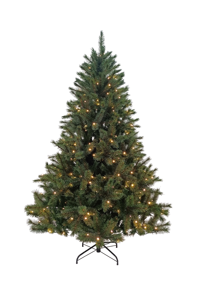 Kerstboom Jari PVC met verlichting 134x134x210cm 1stuks