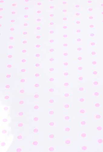 Cadeaufolie Transparant Roze Stippen 70cm x 50meter 35my