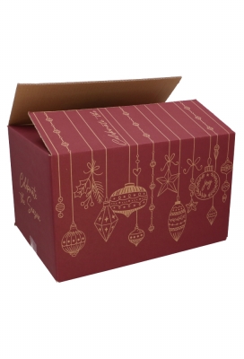 AKTIE Kerstpakketdozen Celebrate The Season Bordeaux 39x29x13cm 15st