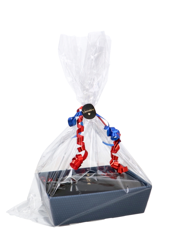 Geschenkdoos Korf Mera Spot Blauw 23x17x8cm 50stuks OP IS OP