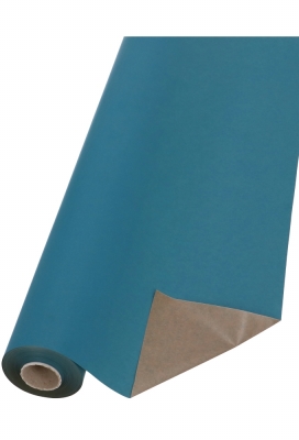 Bio Kraftpapier Bruin Kraft Turquoise 70cm x 50meter 65gram