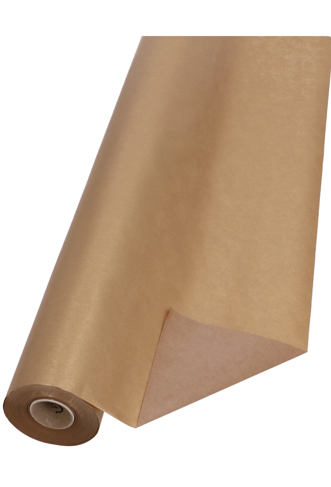 Bio Kraftpapier Bruin Kraft Goud 70cm x 50meter 65gram