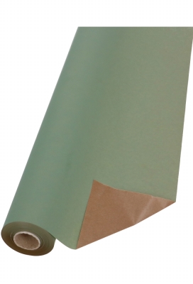 Bio Kraftpapier Bruin Kraft Salie Groen 70cm x 50meter 65gram