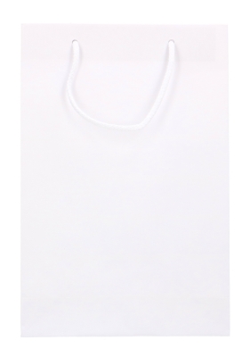 Geschenktas Papier 120GRAM Blanco & Koord 24x9x36cm A4 PLUS 50stuks