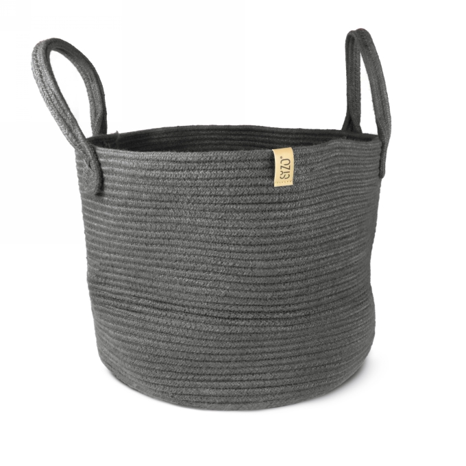 Cadeaumand Sizo Jute Storage Anthracite 36x30cm 6stuks