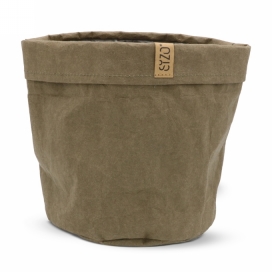 Cadeaumand Sizo Paper bag Mud 20x20cm 24stuks