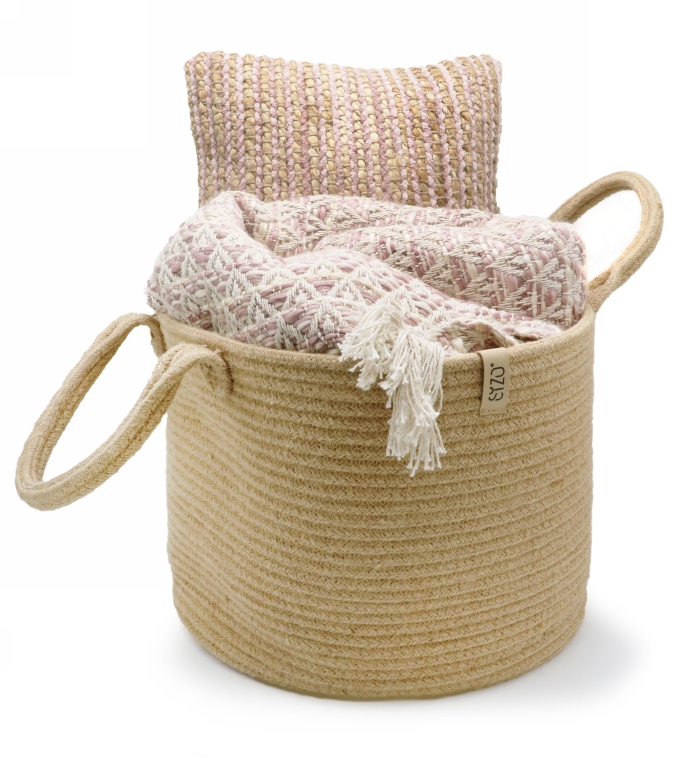 Cadeaumand Sizo Jute Storage Naturel 32x26cm 8stuks