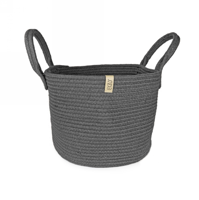 Cadeaumand Sizo Jute Storage Anthracite 32x26cm 8stuks