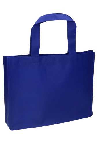 AKTIE Draagtas Monza Nonwoven Bigshop Blauw 35x8x25cm 100stuks